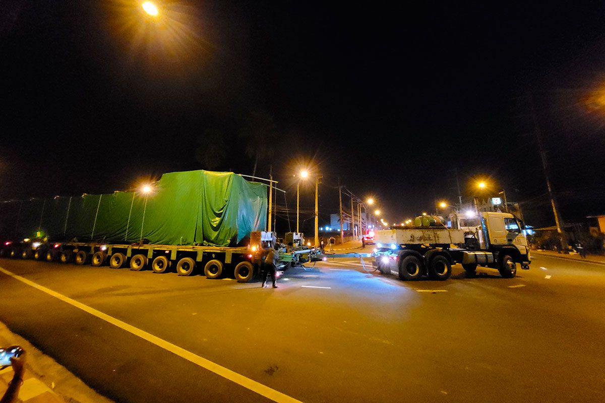 Overnight public road heavy Transport