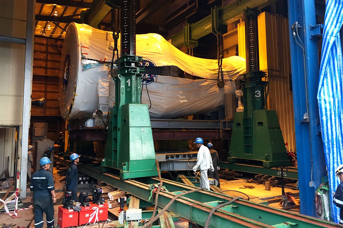 Turbine transport relocation